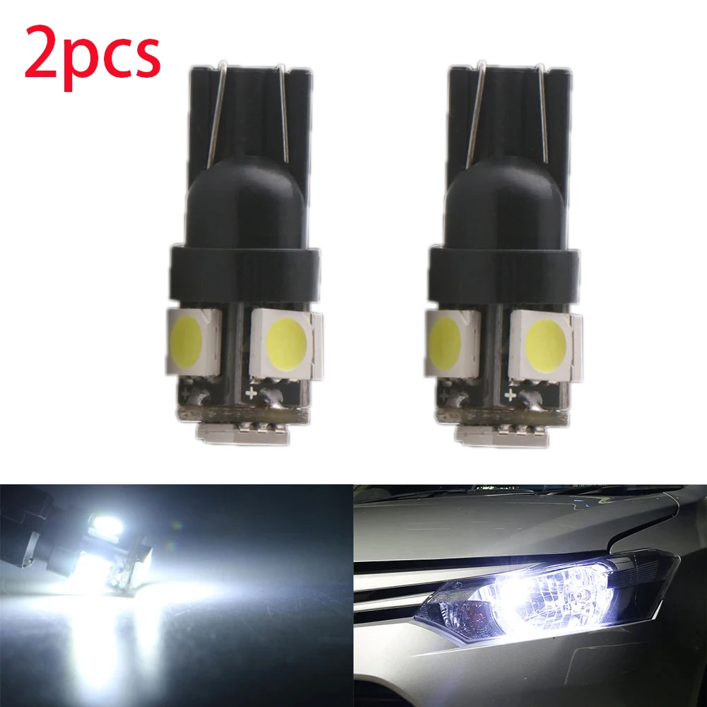 

2PCS W5W T10 LED Bulbs Canbus 5050 5SMD 12V 6000K 194 168 LED Car Interior Map Dome Lights Parking Light Auto Signal Lamp