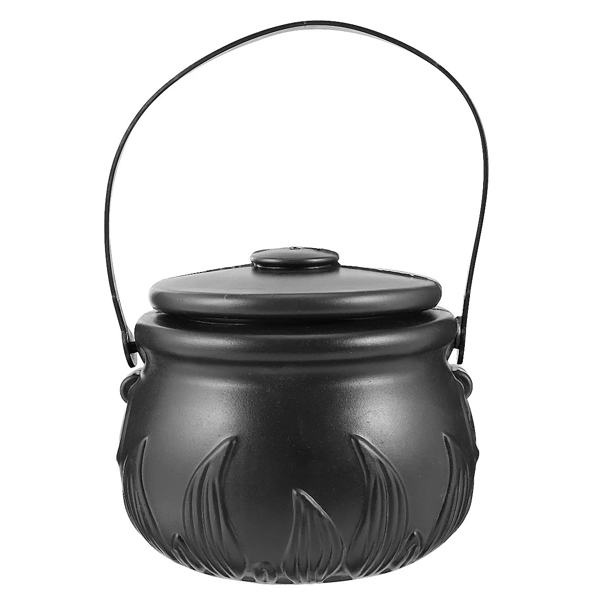 

Witch Candy Bucket Black Plastic Halloween Decor Treat Holder For Kids Party Favors Pot Of Gold Container Cauldron Plastic