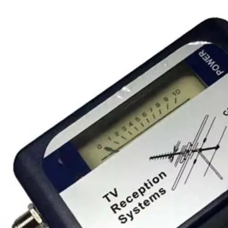 Blue DVB-T Digital TV Meter 170-860MHz Ground For Antenna Detector With For Compass And Buzzer For Satellite Installation Tool