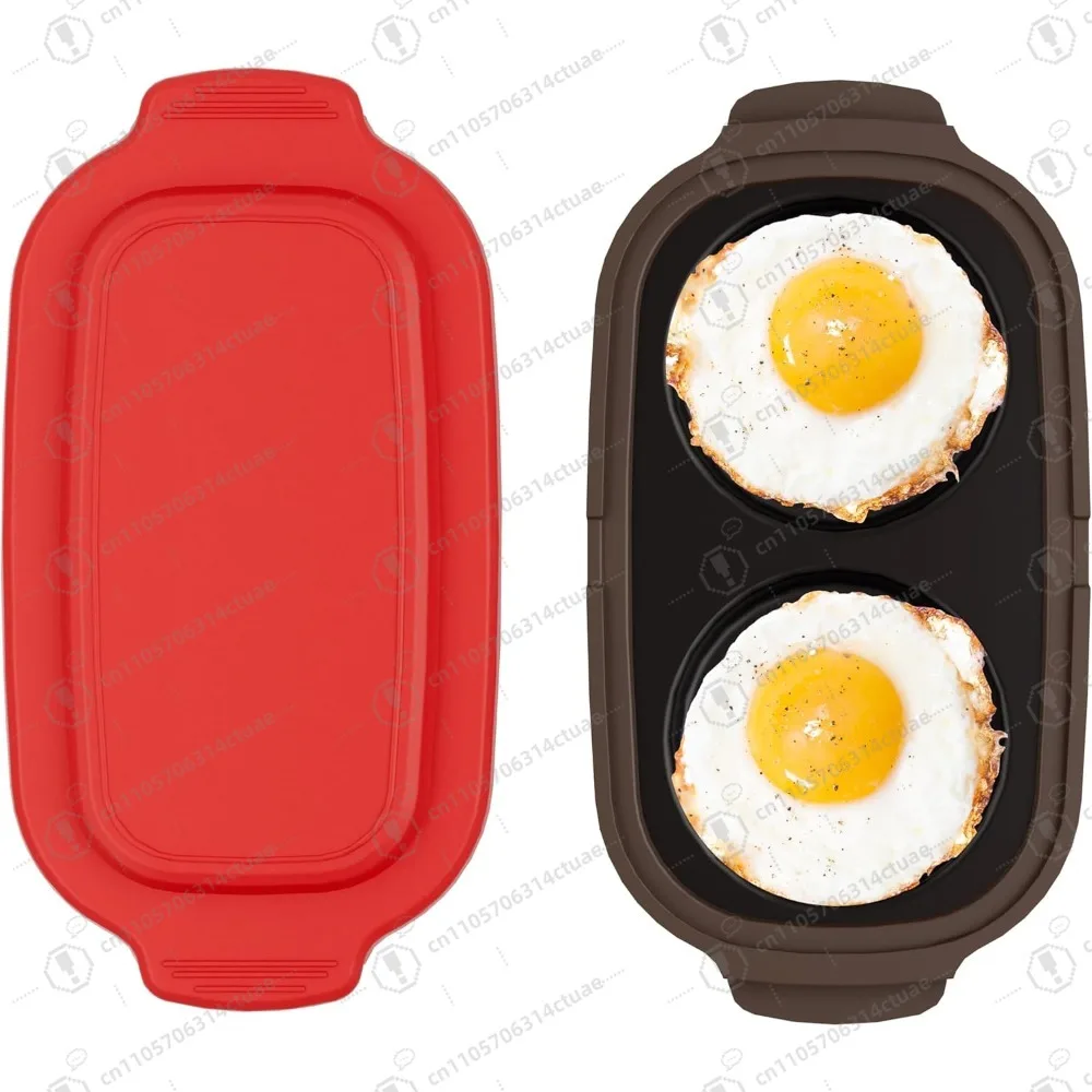 

Microwave Egg Cooker & Poacher, BPA-Free 2-Egg Breakfast Maker | Dishwasher Safe & Portable, Perfect for Travel Gifts