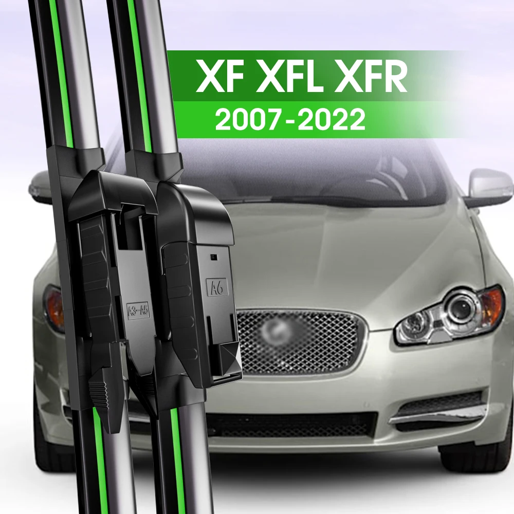 

2pcs Front Windshield Wiper Blades For Jaguar XF XFL XFR 2007-2022 2010 2015 2016 2019 2020 Windscreen Window Accessories