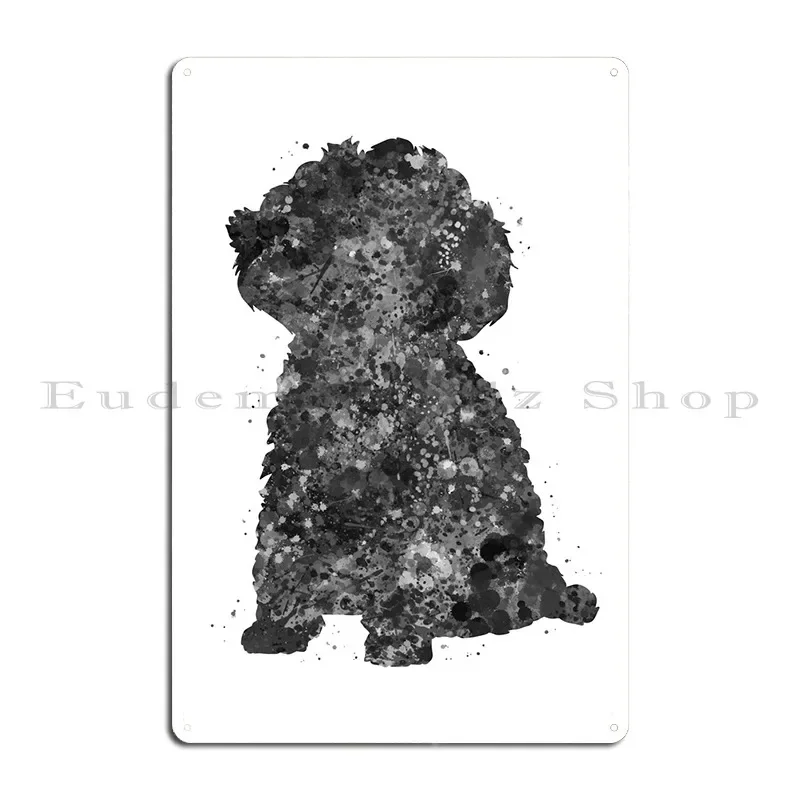 Toy Poodle Dog Metal Sign Club Bar Living Room Home Personalized Club Tin Sign Poster