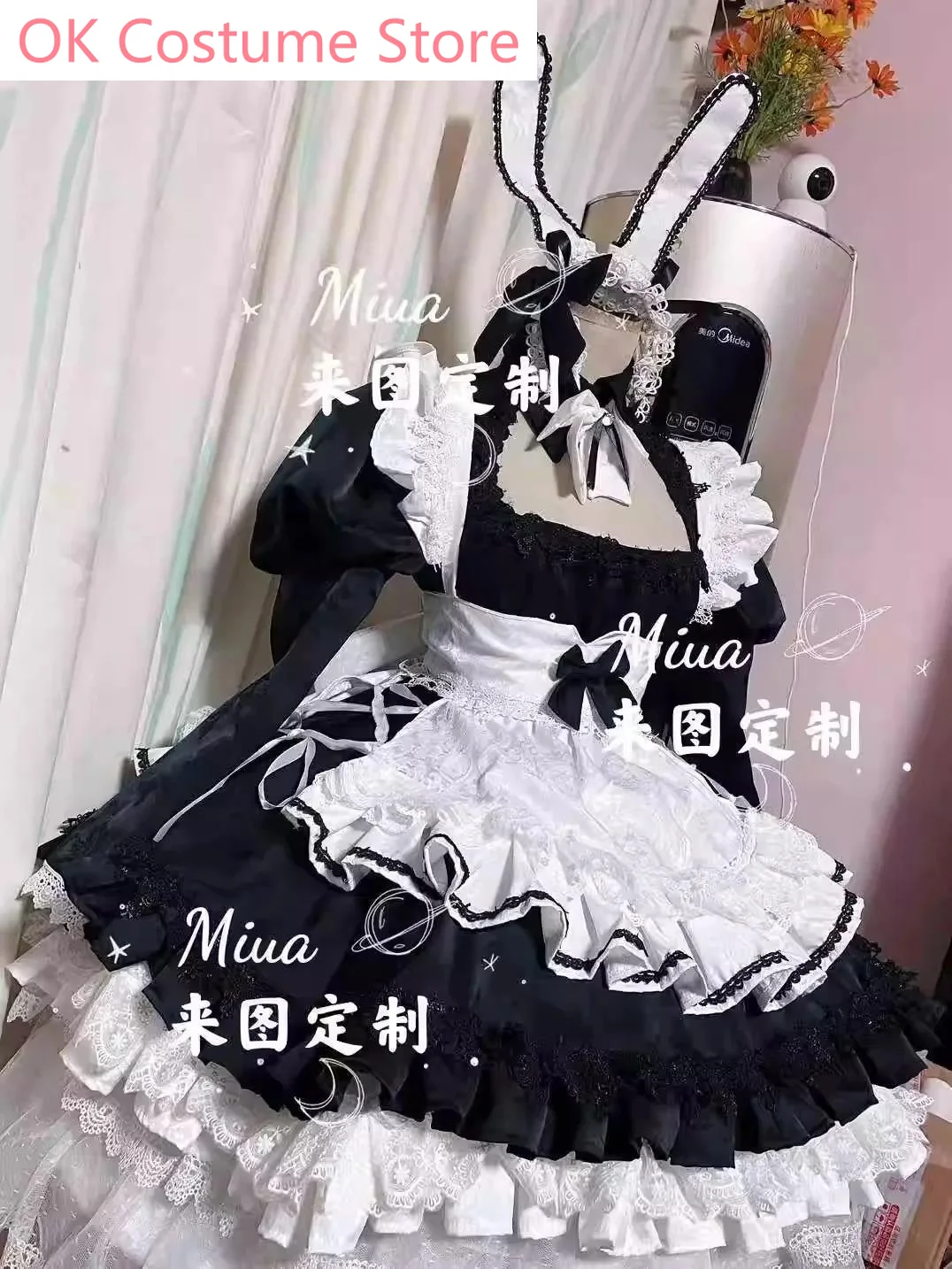 [Customized] Azur Lane USS Boise Elegant Maid Dress Lovely Uniform Cosplay Costume Halloween Party Role Play Outfit