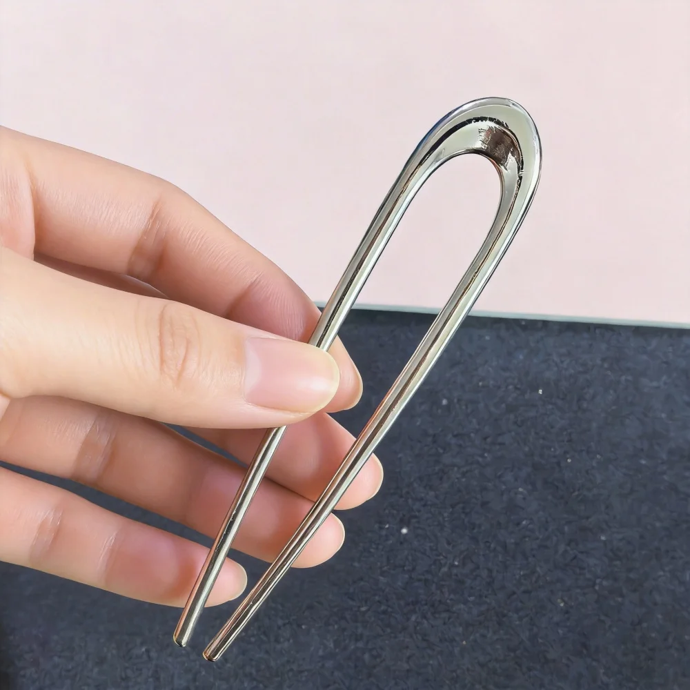 Neue Einfache U-förmige Haarnadel Metall Haar Sticks U Französisch Haar Clips Pins Modische Haar Schmuck Zubehör für Frauen Großhandel