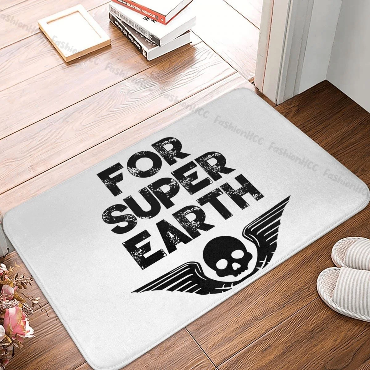 Helldivers II Games Bath Non-Slip Carpet For Super Earth Flannel Mat Welcome Doormat Home Decor Rug