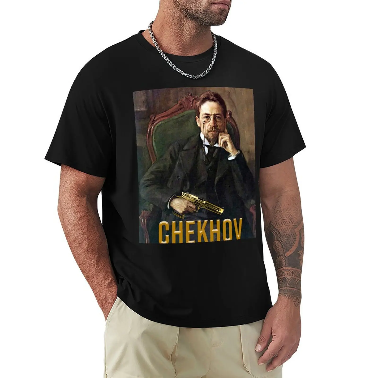 

CHEKHOV'S DESERT EAGLE T-Shirt Thanksgiving Casual Tee