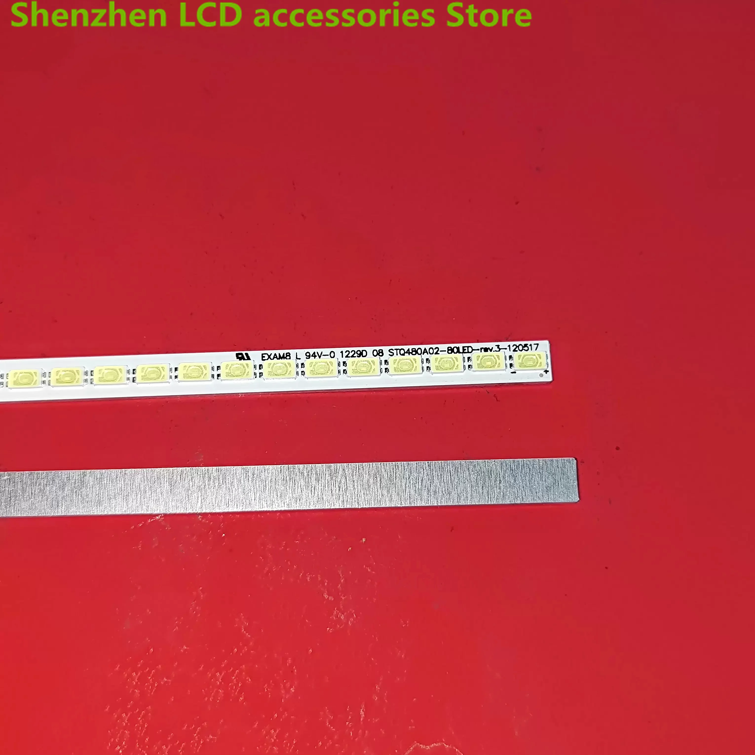 ใช้ได้กับซันโย48CE68 0 TCL L48E5390A-3D แถบไฟ LED STQ480A02-80LED-REV แสงไฟ3ทีวีจอแอลซีดีขนาด535มม.