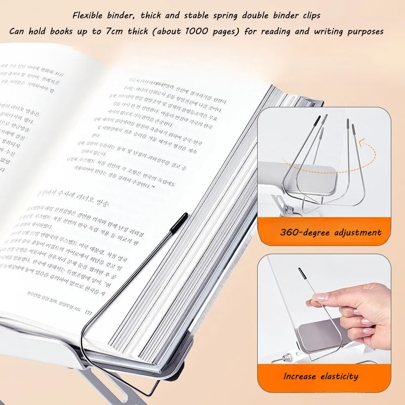 Multifunctional Reading Bookshelf Desktop Laptop Computer Heightening Stand  Foldable and Adjustable Lifting Reading Stand