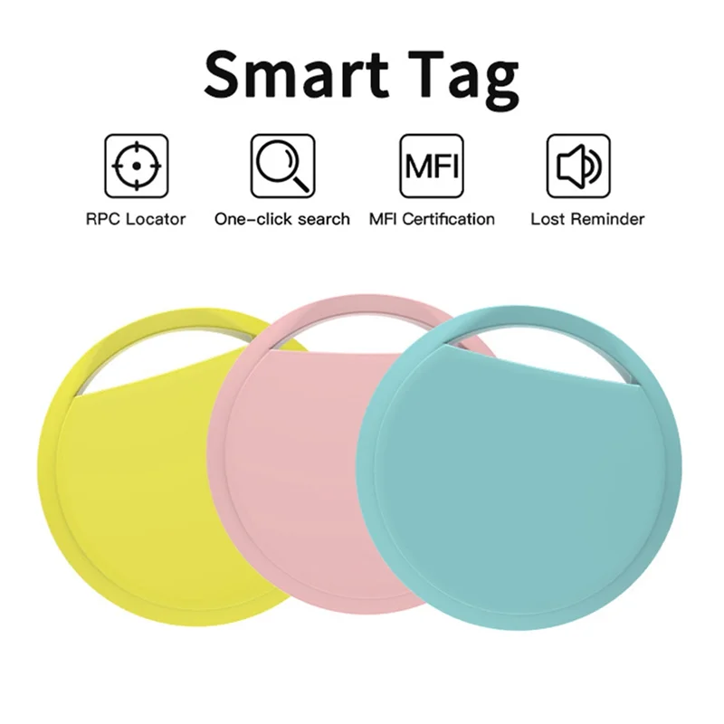 A47F-4 Pack أجهزة تعقب العلامات الذكية لـ Airtag Find My، لمحافظ الأمتعة وحقائب المفاتيح والحيوانات الأليفة