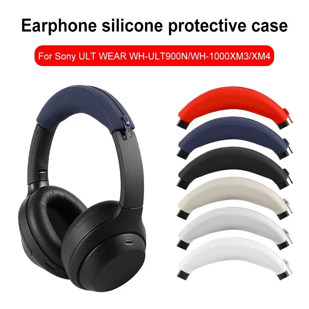 Silicone Ear Pads Cushion Cover  for Sony ULT WEAR WH-ULT900N/WH-1000XM3/XM4 Soft Earphone Protector Anti-Scratch Headphone