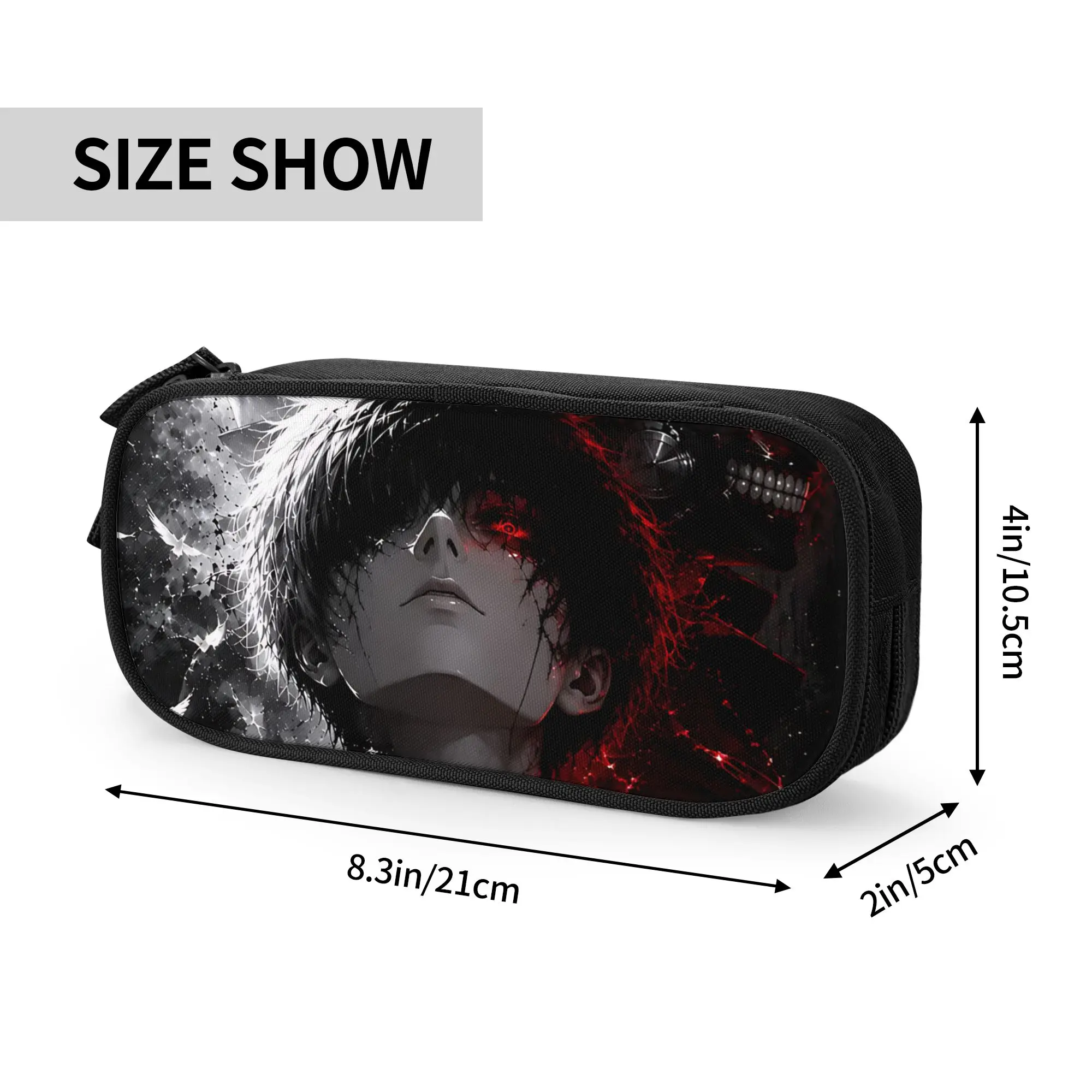 Custom Halloween Tokyo Ghoul Kaneki Large Capacity Bags for Child  School Pencil Bag for Boys Gilrs Kids