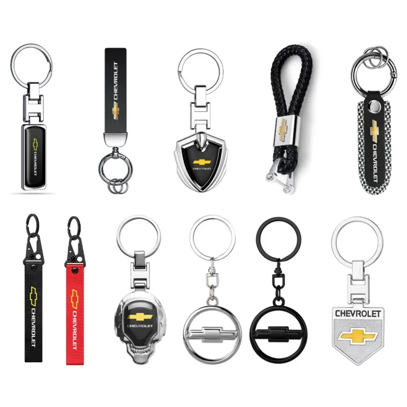 Porte-clés de style emblème de logo de voiture, accessoires automobiles pour Chevrolet Cruze, Lacetti, Captiva, SS Z71, Equinox, Trax, Impala, Camaro