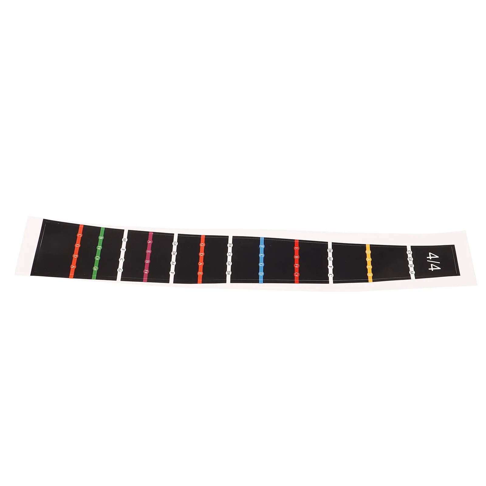 

Fingerboard Note Stickers Cello Learning Guide Black Tape 4 4 Size Waterproof Durable Practice Accessories Musical Stickers