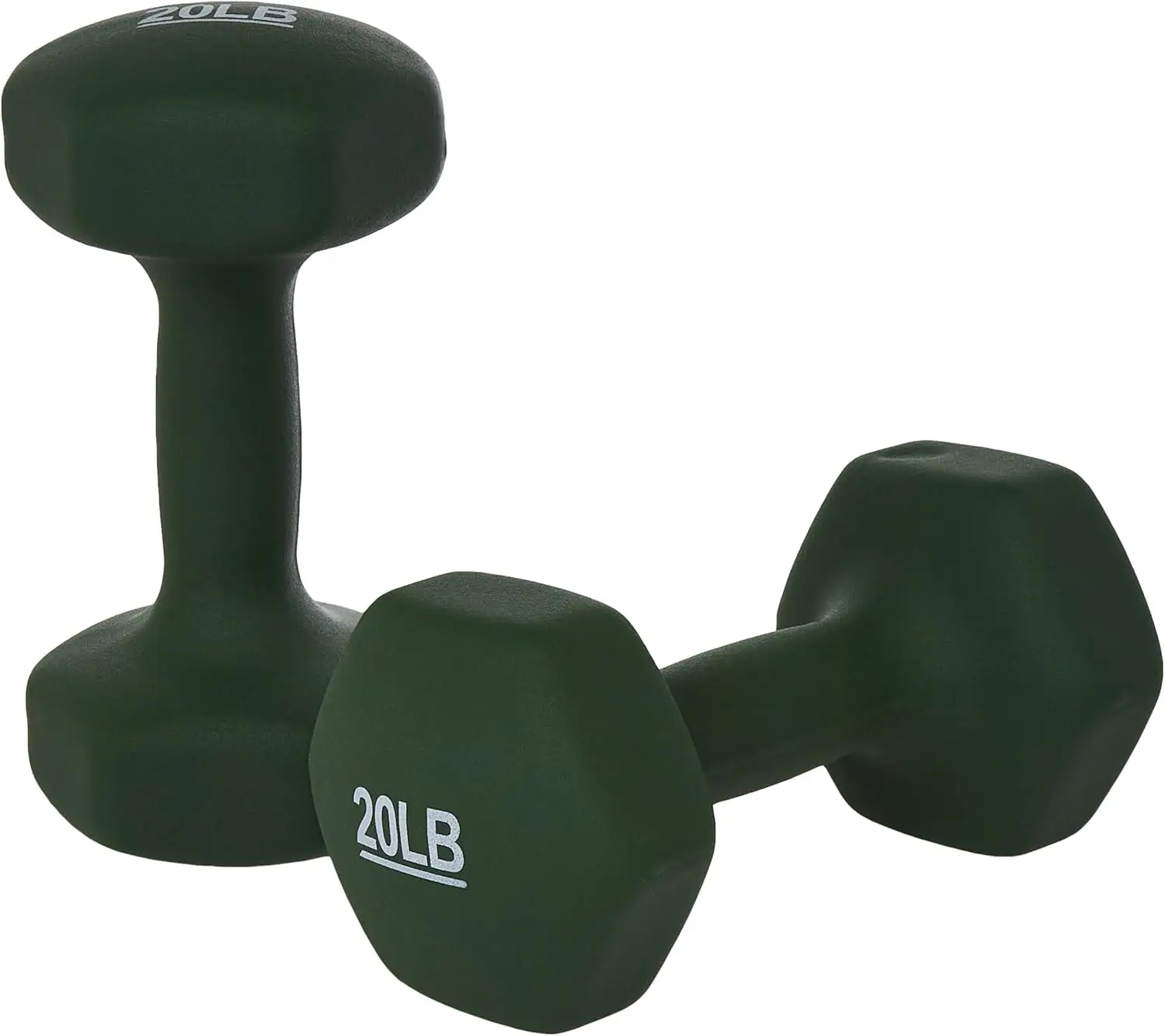 

Neoprene Dumbbell Hand Weights for Exercise, Muscle Toning, Home Gym Strength Training with Non-Slip Grip and Hexagon Ends