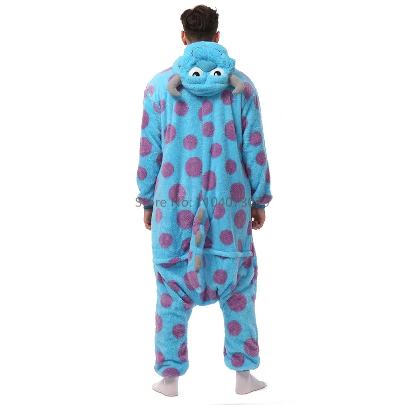 Onesieshow 동물 Kigurumi 잠옷 할로윈 Onesie 성인 괴물 만화 파자마 코스프레 파티 여성 남성 Homewear XXL 3XL
