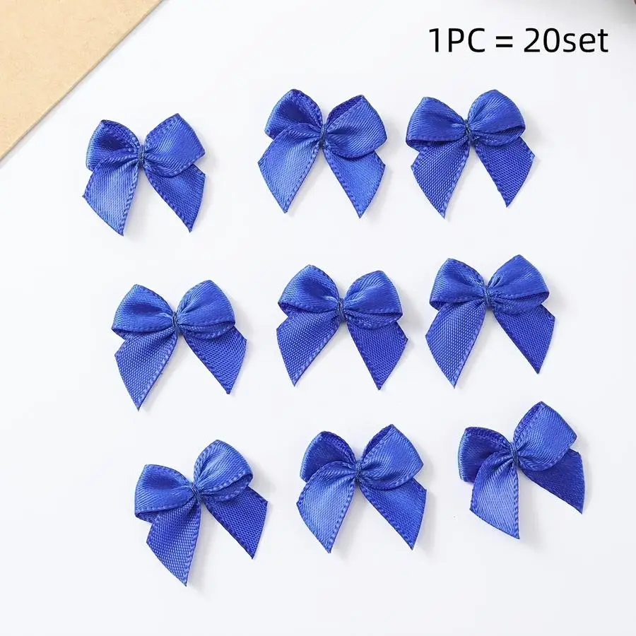 1/5/10/20/50/100pcs 30-Pack Ribbon Bows, DIY Accessories, Mini Satin Bows for Shoes, Clothing, Gift Box Decoration, Small Flower