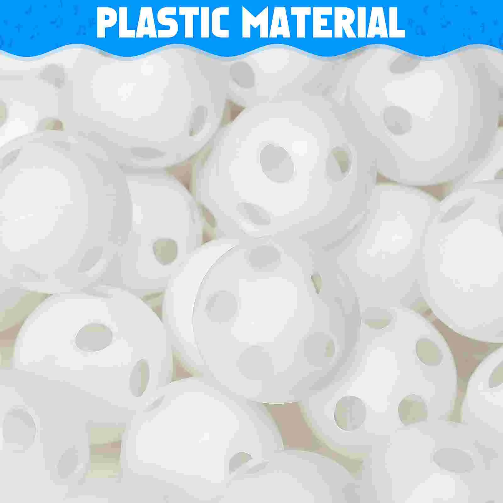 50 stuks zanger rammelaar baby kleine bal rammelaars plastic insteekballen