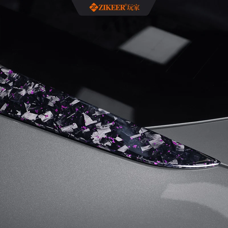 Suitable for ZEEKR 001 C-pillar carbon fiber patch genuine carbon modification without damage