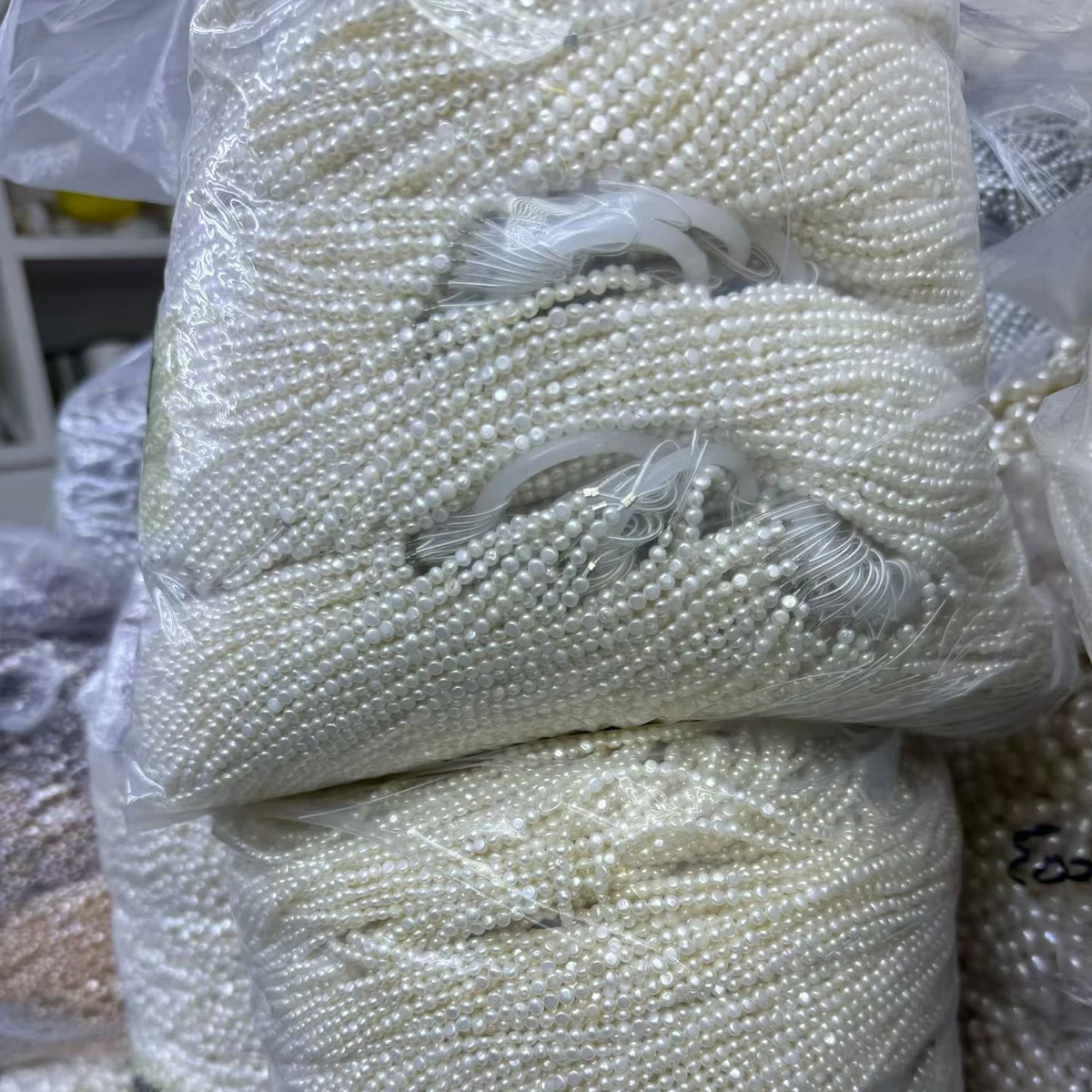 AA Two-Side Pearl Natural Freshwater Pearl Irregular Pearl 3-4mm For Jewelry Making DIY Necklace Earrings Bracelet Accessory