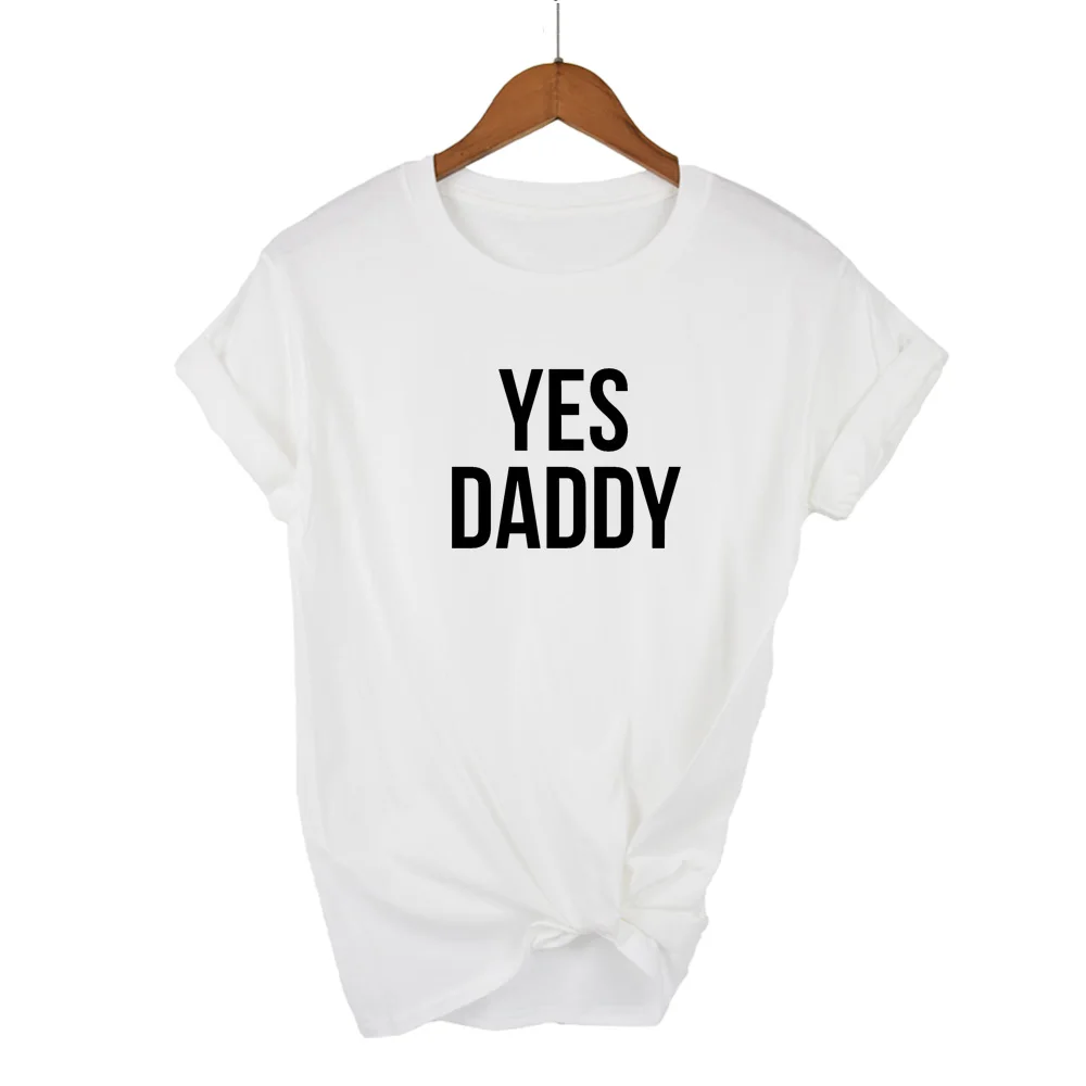 New Yes Daddy T Shirt Women Satan Is My Sugar Daddy Aesthetic Kawaii Harajuku T-shirt Ullzang 90s Tshirt Fashion Top Tees Female