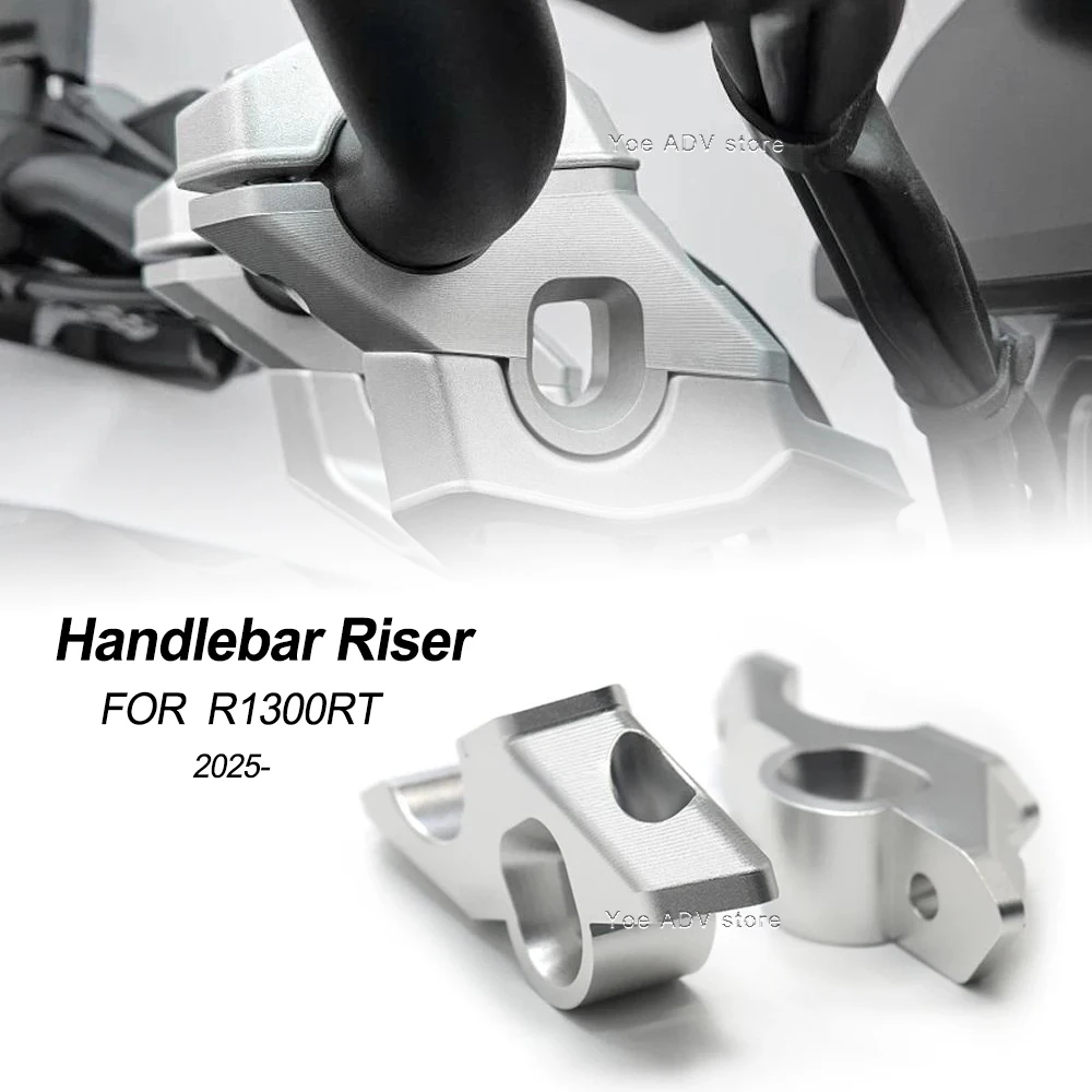 

For R1300RT R 1300RT 2025 Motorcycle Handlebar Riser Mount Drag Handle Bar Clamp Extend Adapter
