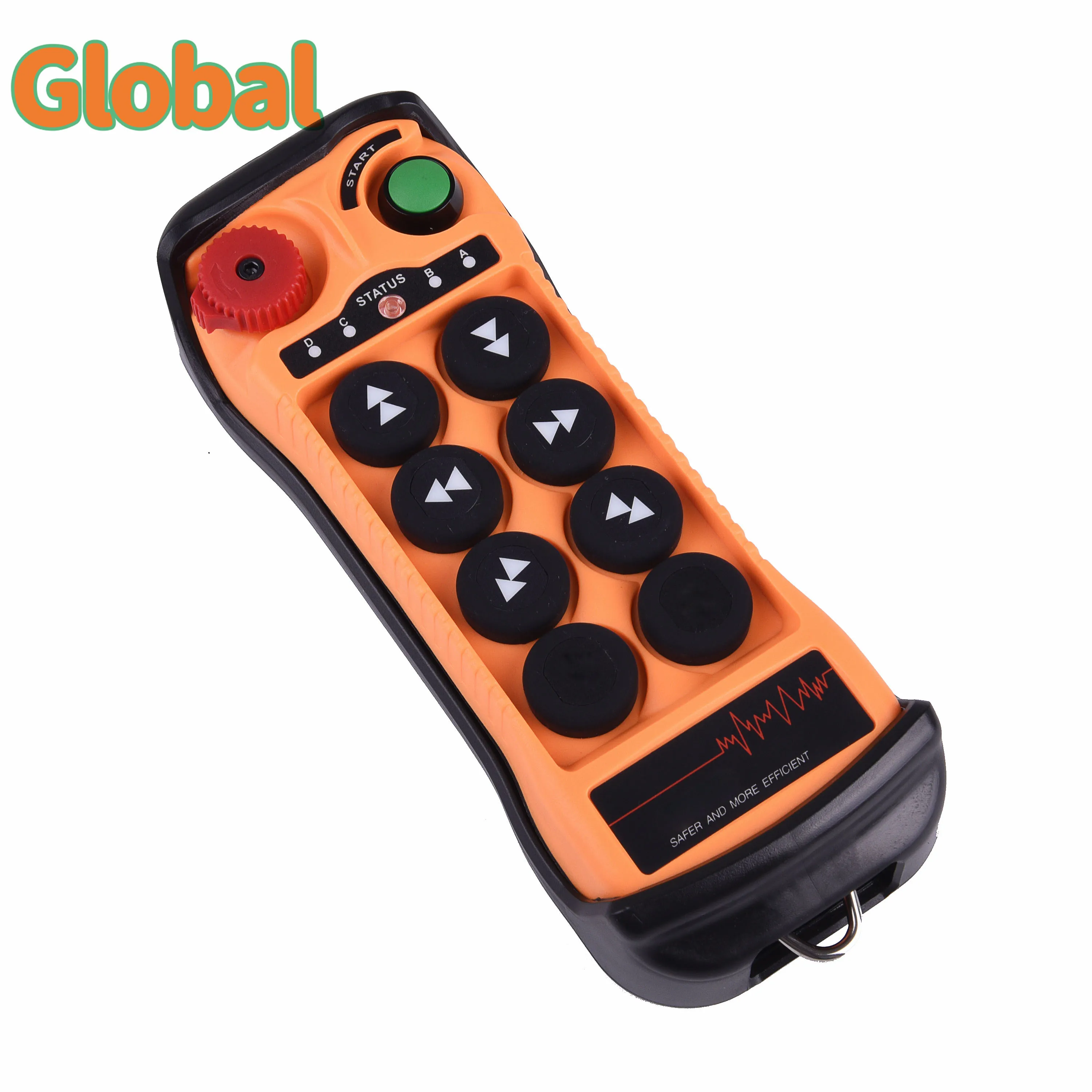 Q606 Double speed 6 buttons Industrial Wireless Radio Crane Remote Control switches Hoist overhead bridge Crane Lift Controller