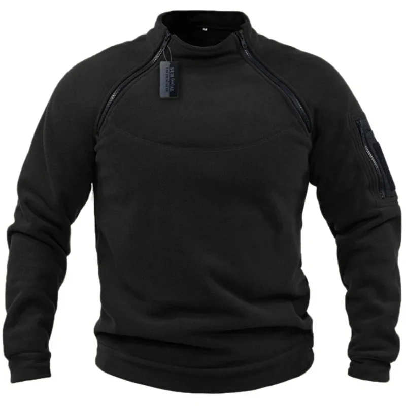 DulOutdoor Polar Smile Veste Coupe-Vent pour Homme, Pull de Randonnée Chaud, Imbibé de html, Fermeture Éclair