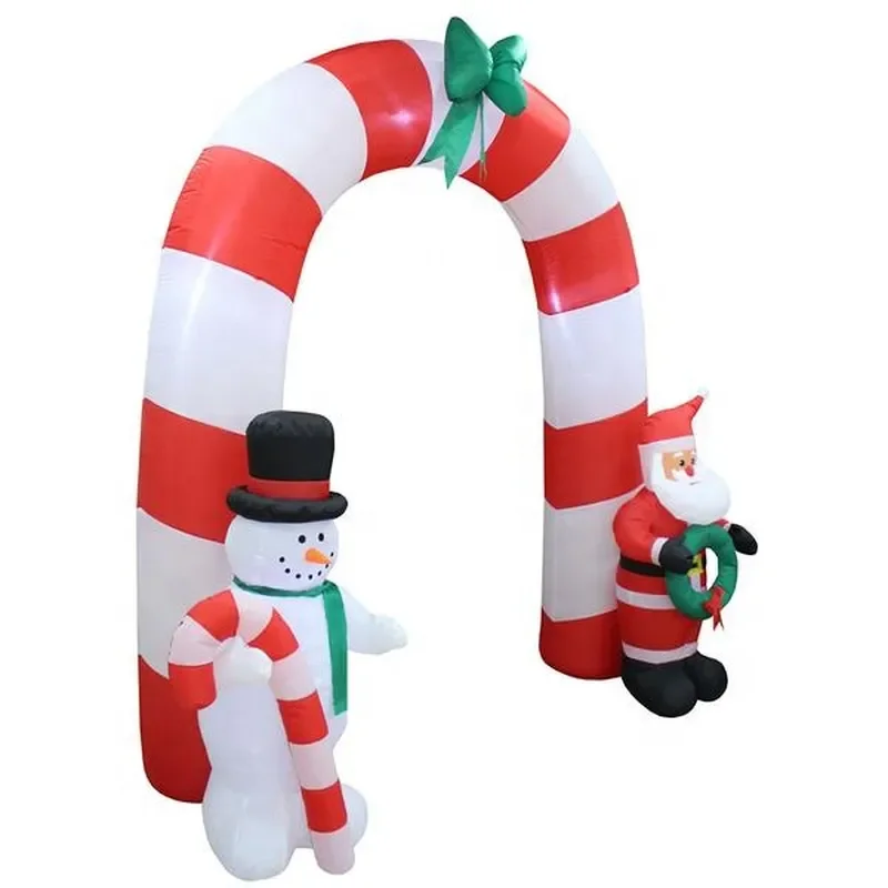 Wholesale Inflatable Christmas Arch Decoration for Carnival Holiday Party Outdoor Yard Display Festive Xmas Entrance Gate