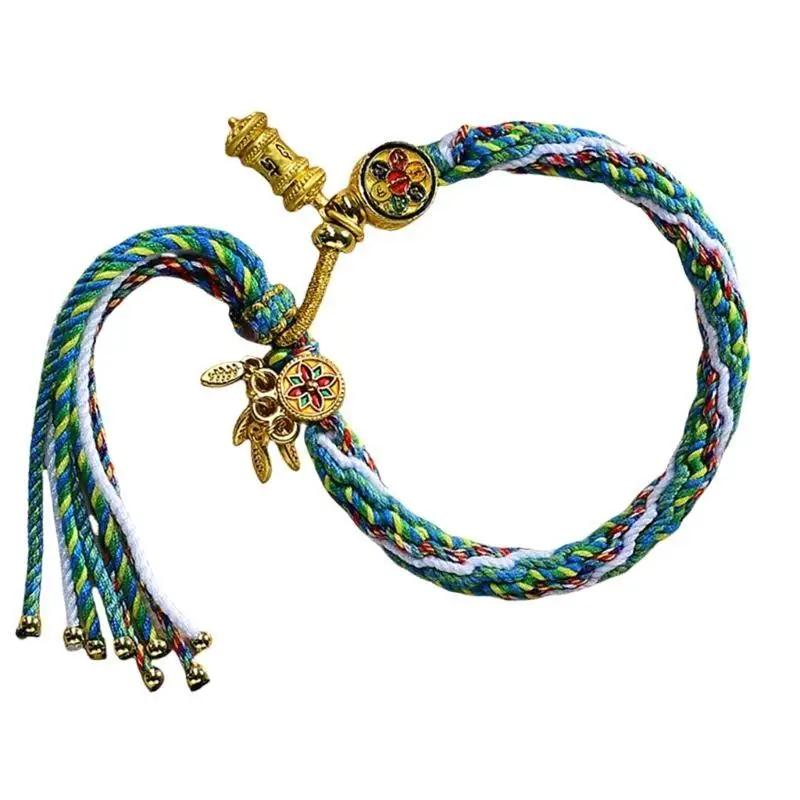 31BB Sturdy Cotton Materials Tibetan Styles Fashion Bracelet for Women Embracing Culture and Individuality in Daily Life
