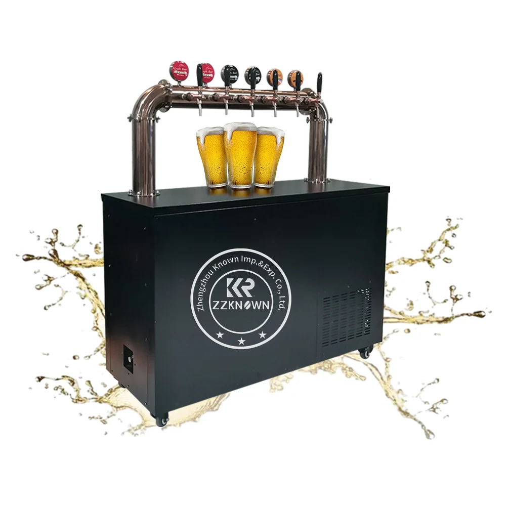 

Коммерческий диспенсер для разливного пива черного цвета, охладитель напитков, пивной кран-диспенсер, охладитель пива, холодильник для пивных кег