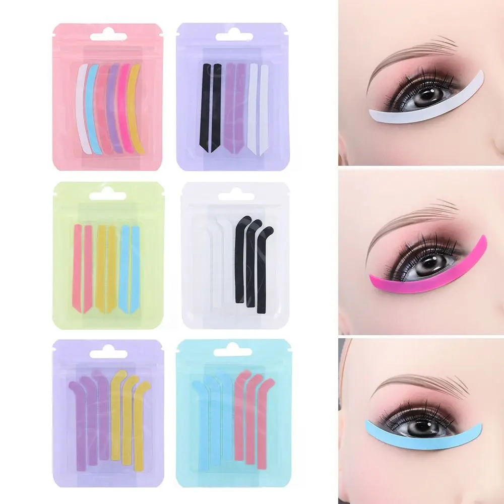 3 Pair Extension Applicator Tools 3D Eyelash Lifting Eyelash Curler Tool Silicone Recycling Lashes Rods Shield Eyelash Perm Pad