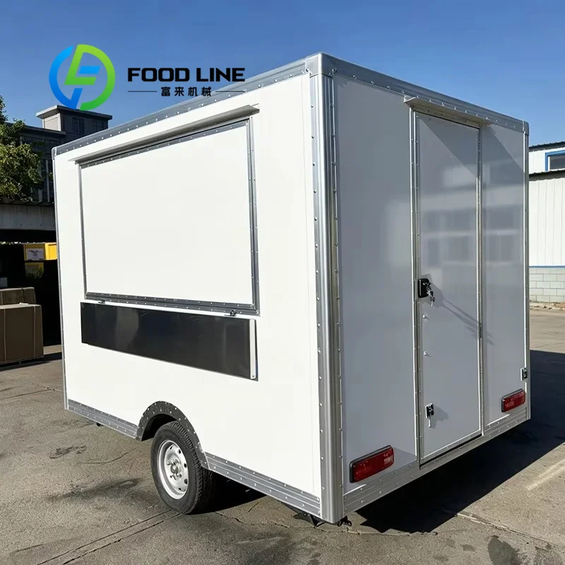 Food Trailer, Energy‑Saving Layout Reserved Equipment Mounting Space Commercial Mobile Food Trailer For Ice Cream Hot‑Dog