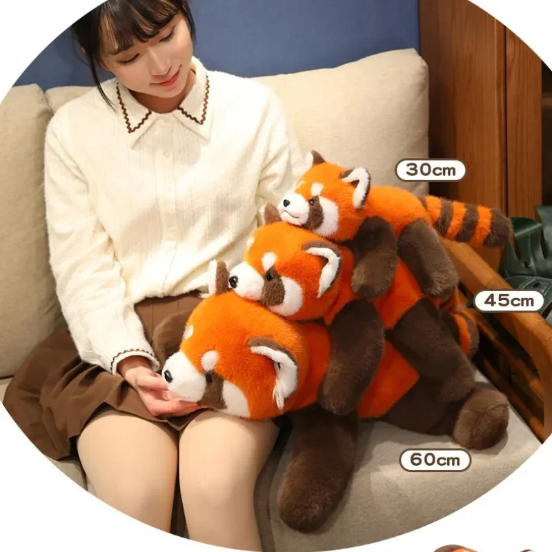 Juguete de peluche de animales Kawaii, juguete de peluche suave, lindo Panda, muñeco de mapache para cumpleaños, regalos de navidad, almohada para siesta en dormitorio, decoración del hogar