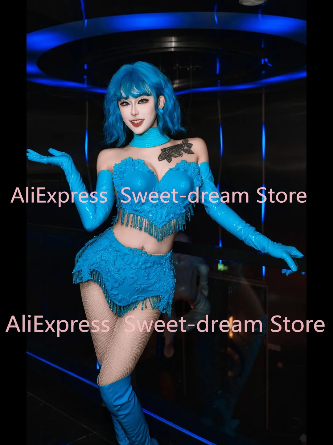 Custom Korean Girl Group Costume Sexy Bra Nightclub Bar Female Singer Party Bar Stage Outfits Dj Performance Costume Dance Wears