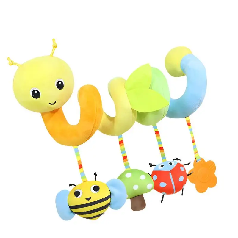 

Car Seat Toys Stretch Sensory Rattles For Kids Animal Spiral Stuffed Rattle Hanger Car Seat Toys For Sensory Learning Early