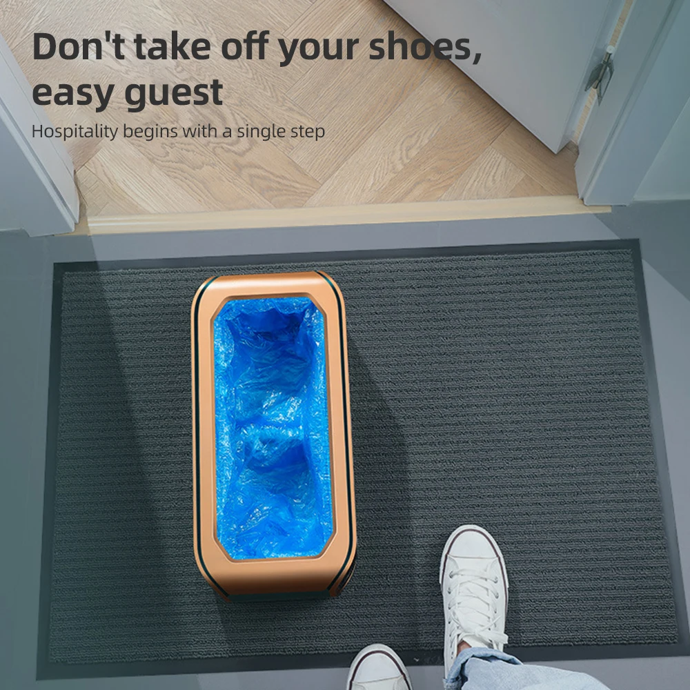 Automatic Shoe Covers Dispenser - Shoe Cover Machine with Disposable Non Slip Covers Portable Shoe Covers Machine for Indoors