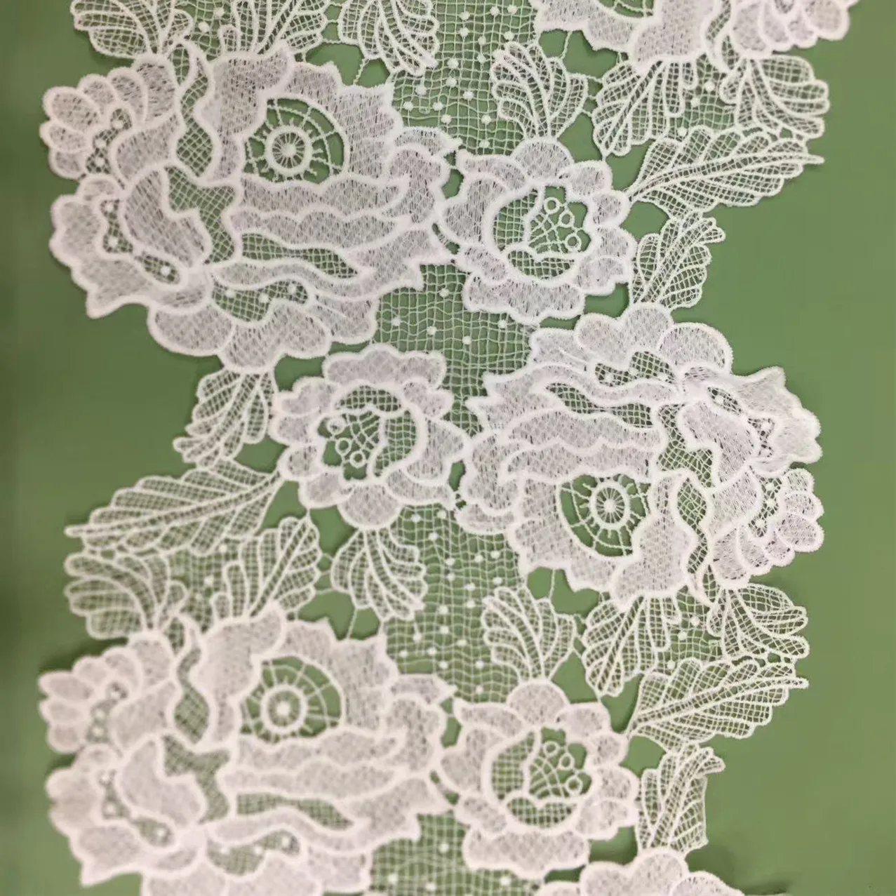 

28cm Wide Quality Nigerian Water Soluble Lace Trim for Party Dress Evening Dress Wedding Dress Auxiliary Materials