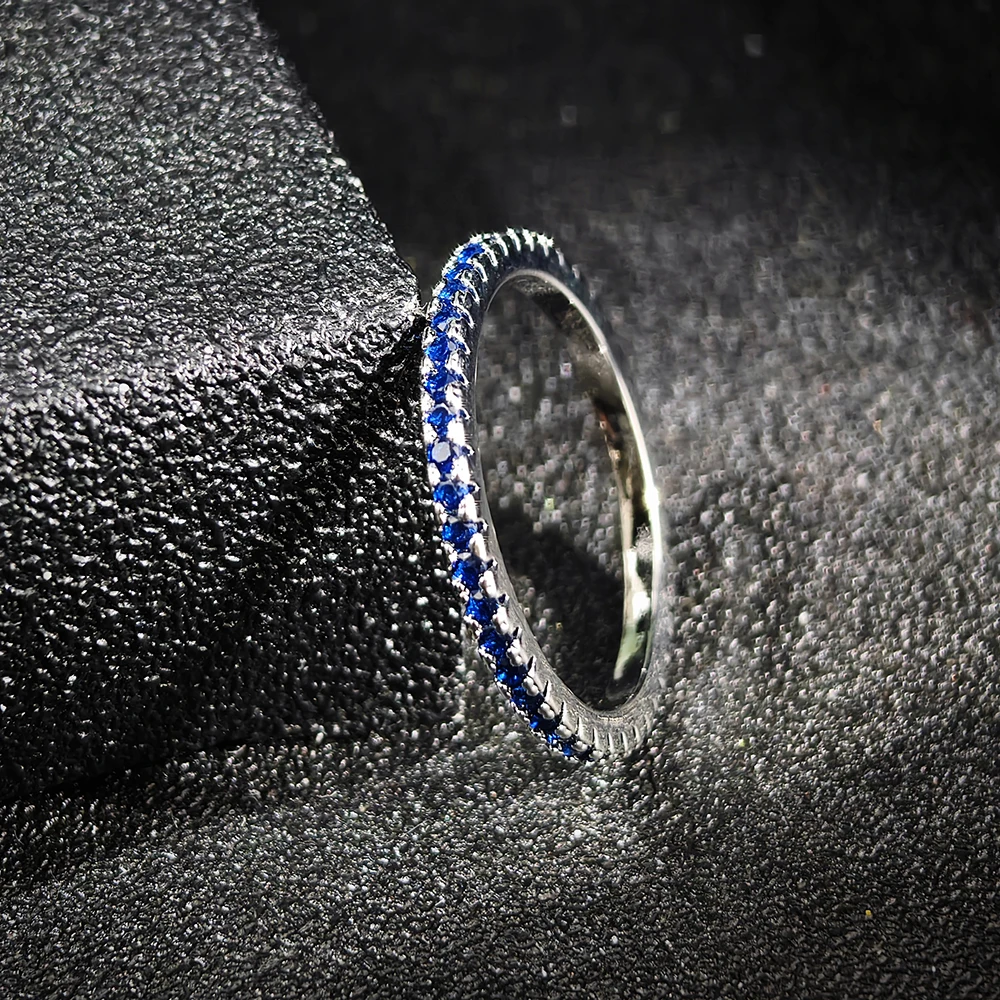 Fashionable Personalized Compact Shiny Multi-color Synthetic Zircon Ring Daily Classic and Versatile Handmade Accessory R1090A