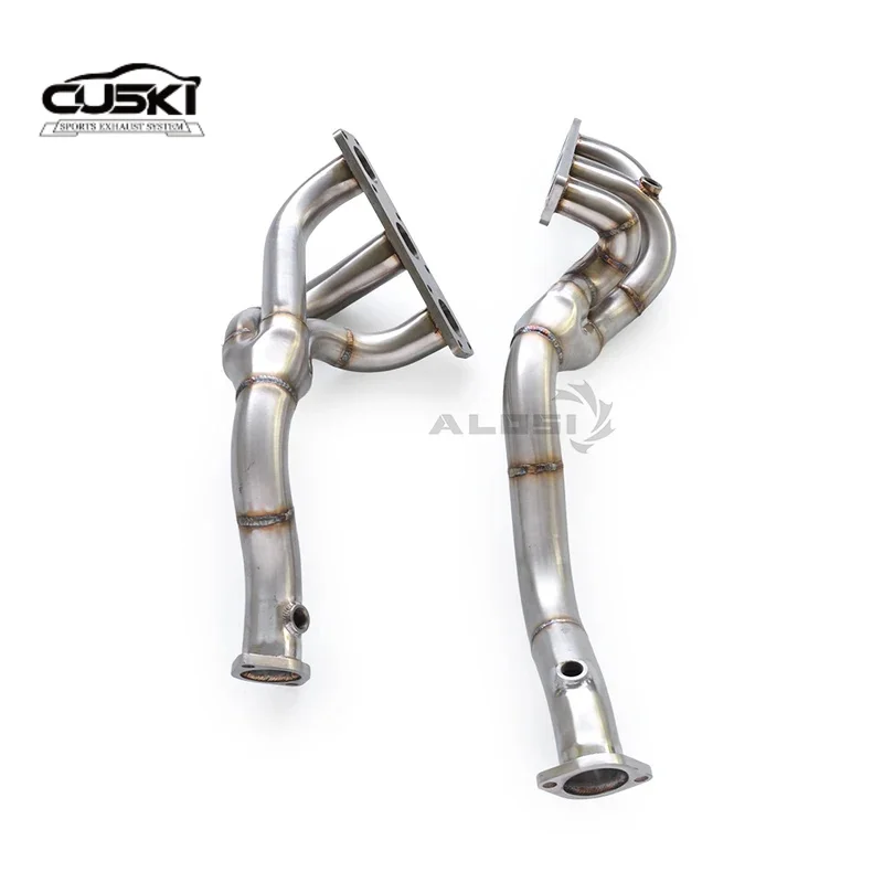 High performance exhaust components suitable for BMW 5 E39 M54 3.0 1995-2002 stainless steel cat free manifold straight pipe