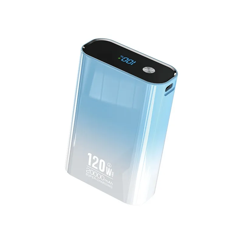 120W Super Fast Charging Power Bank 20000mAh Mini Compact Power Source Large Capacity