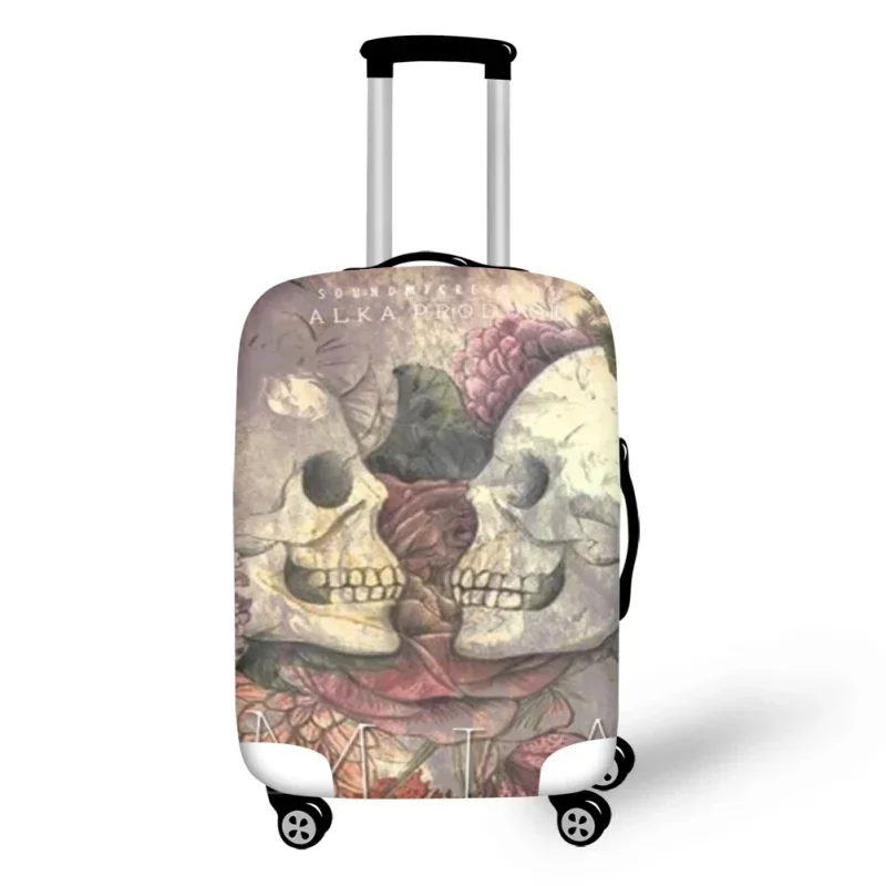 Hot Fashion Sugar Skull Print Luggage Protective Dust Covers Elastic Waterproof 18-32 Inch Suitcase Cover Travel Accessories