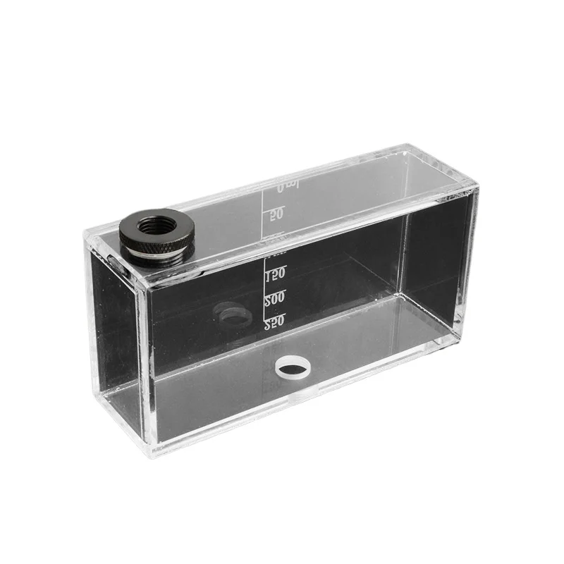 Square water-cooled water tank GQSX-T4 fully transparent acrylic with graduated wearable board