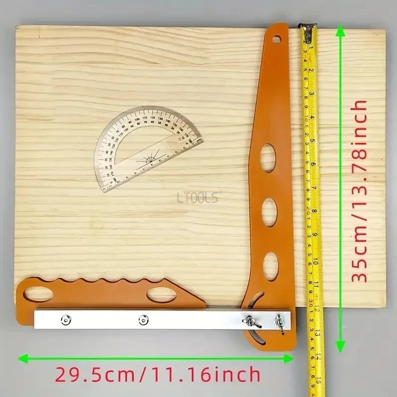 

Активная угловая линейка, пильное полотно электроциркулярной пилы, направляющая, наклонная/30-150 ° регулируемое положение для резки деревянных досок