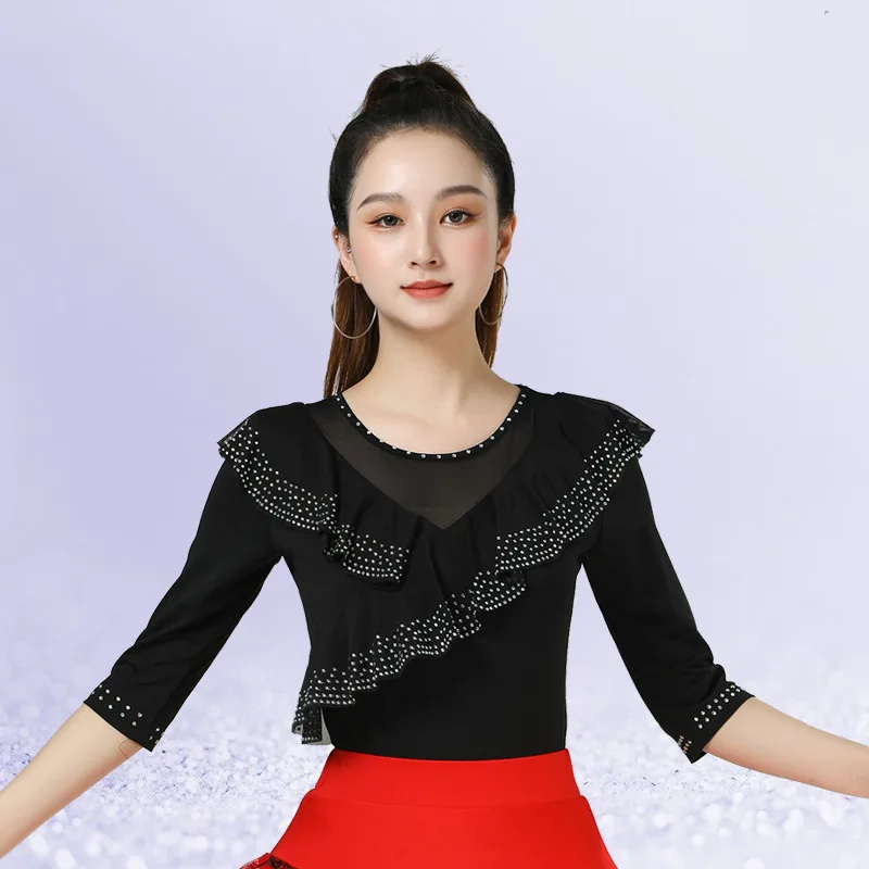 

Modern Dance Top New Women's Elegant Performance Jitba Dance Latin Dance Clothes