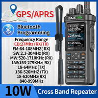 BAJETON BJ-9000 Walkie Talkie CB/SSB/RX/HF Receiver with GPS APRS 10W Bluetooth Phone Programming Same RT-950 PRO RT -950 Radio