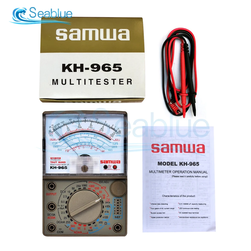 KH-965 Needle Type Universal Meter Pointer Display Electrical Multimeters Voltage Current Resistance Tester Pen AC DC