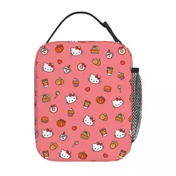 Cute Hello Kitty Lunch Bags isolato Sanrio Merch Lunch Container multifunzione Thermal Cooler Bento Box per Picnic