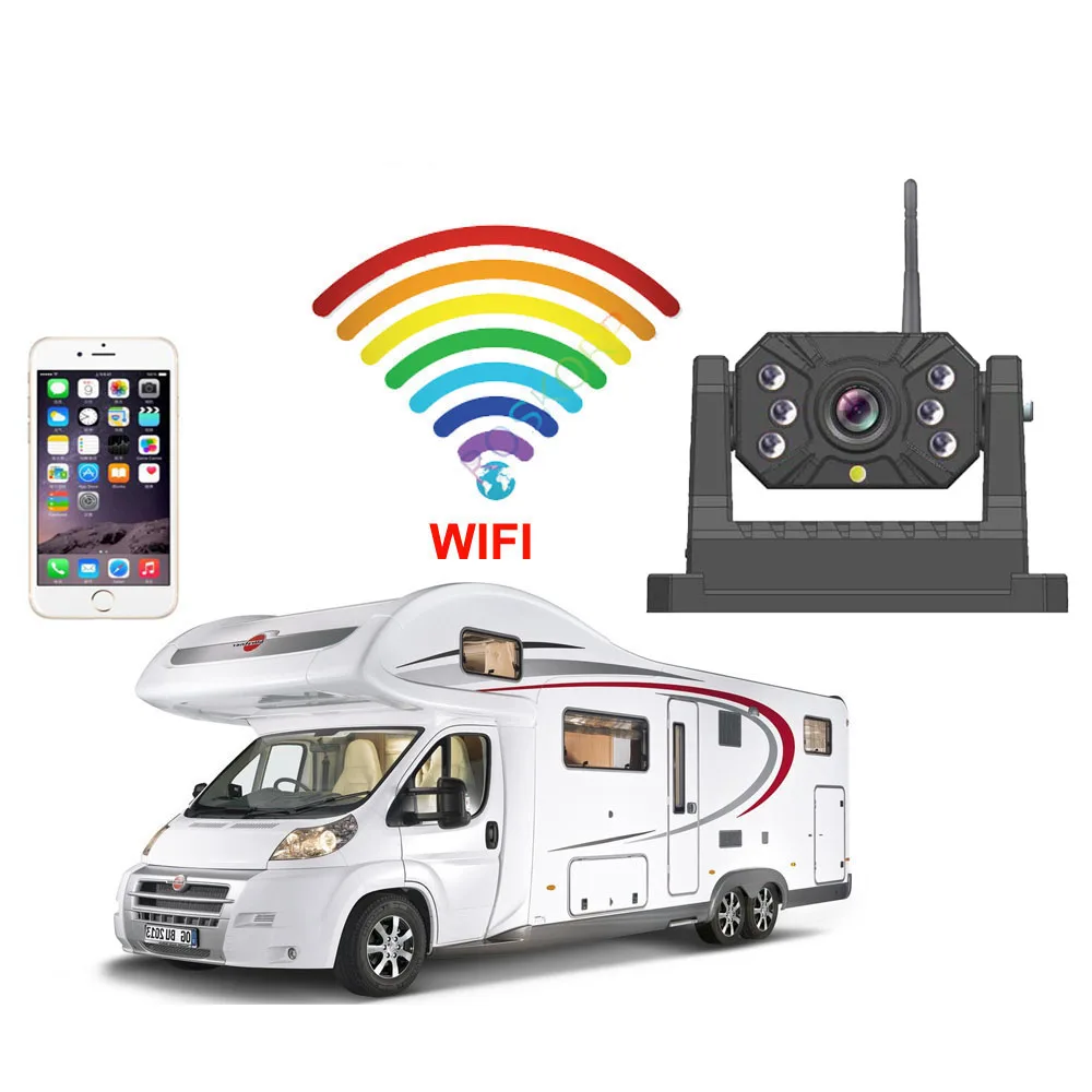 Magnet Battery Inbuilt APP 1080P Wifi Rear View Camera Work With Your IOS&ANDROID Phone For Truck/van/car