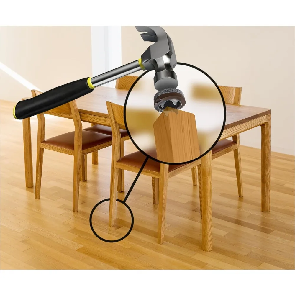 Protezioni per il pavimento delle gambe delle sedie/Slip per sedie in feltro (set di 16) Cuscinetti per mobili in feltro ribaltabili garantiti per rimanere, Ro da 1 pollice