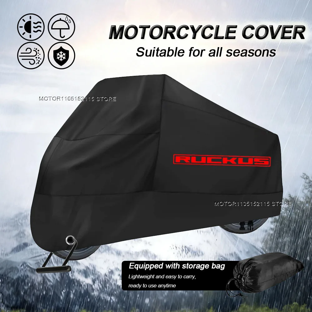Waterproof Motorcycle Cover For Honda Ruckus 2003-2024 Outdoor Protection Against Rain Dust Debris Weather Oxford